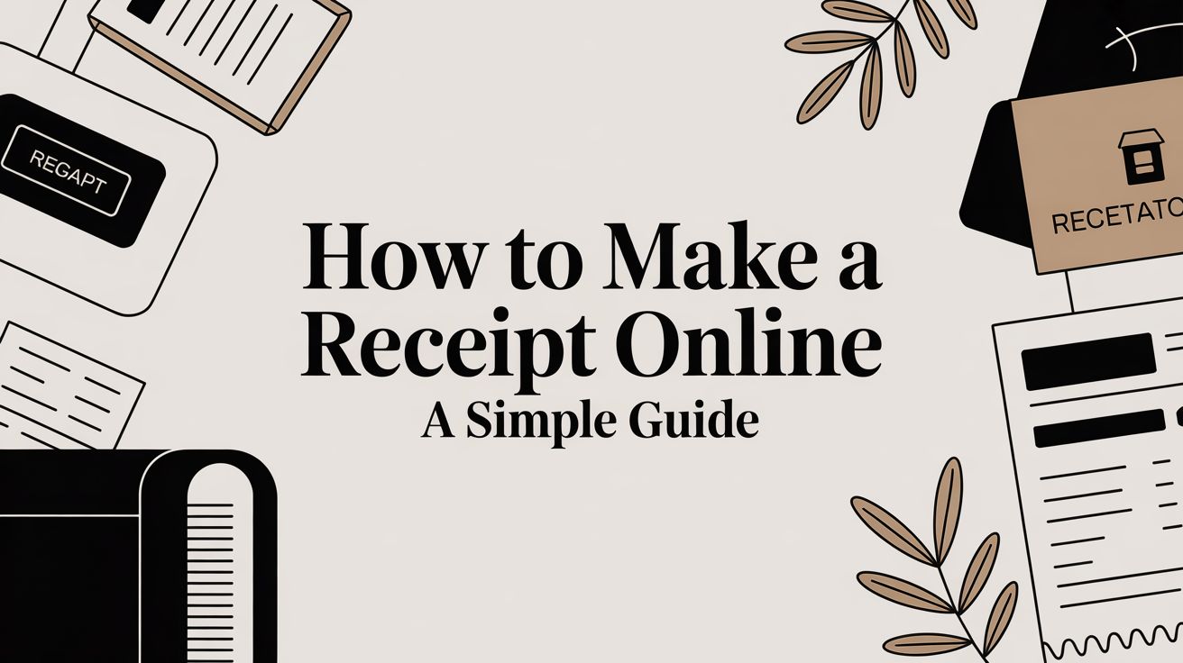 How to Make a Receipt Online a Simple Guide