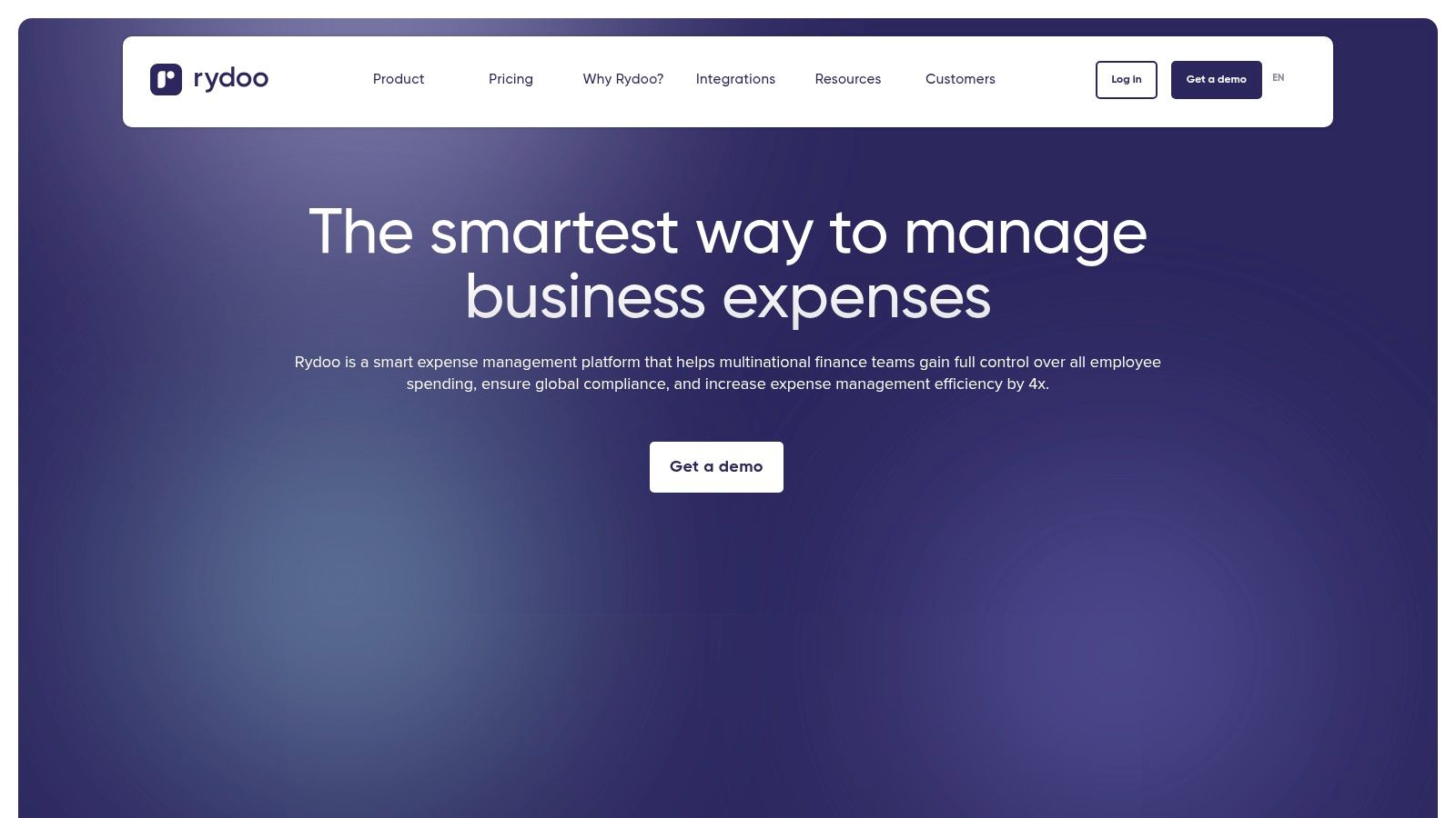 Rydoo expense management and receipt scanning dashboard