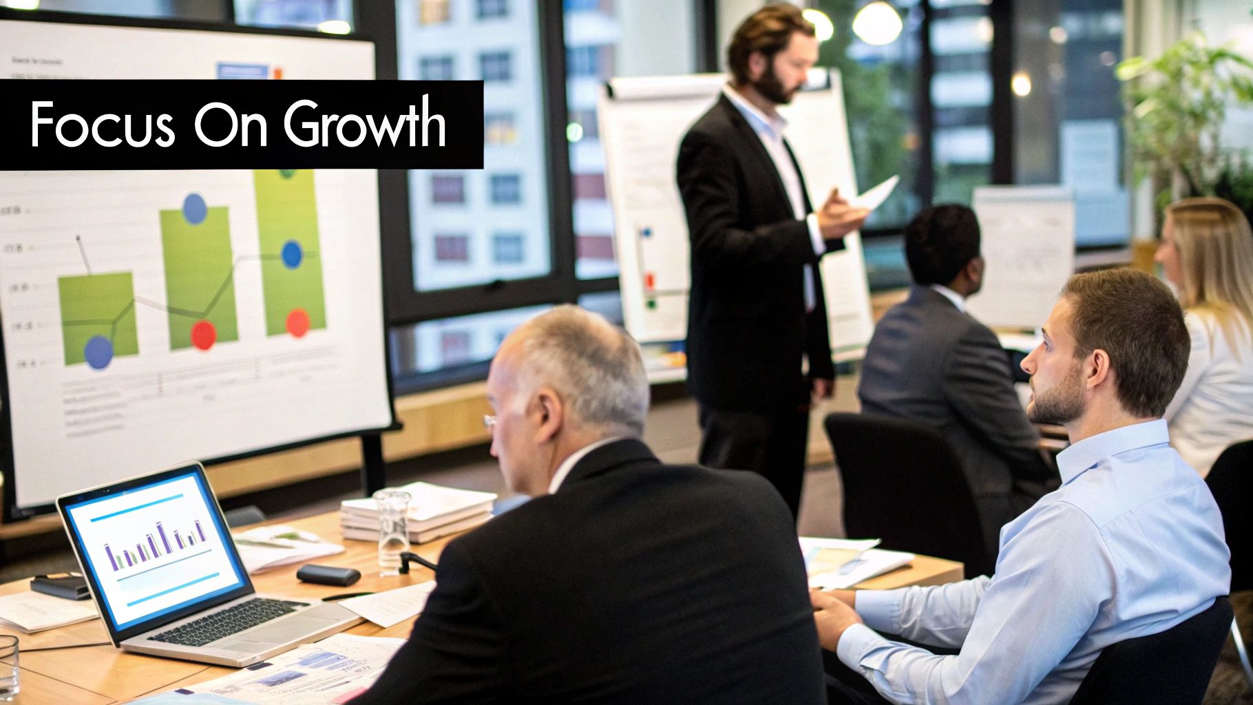 Infographic showing key data about Enhanced Focus on Core Business Activities