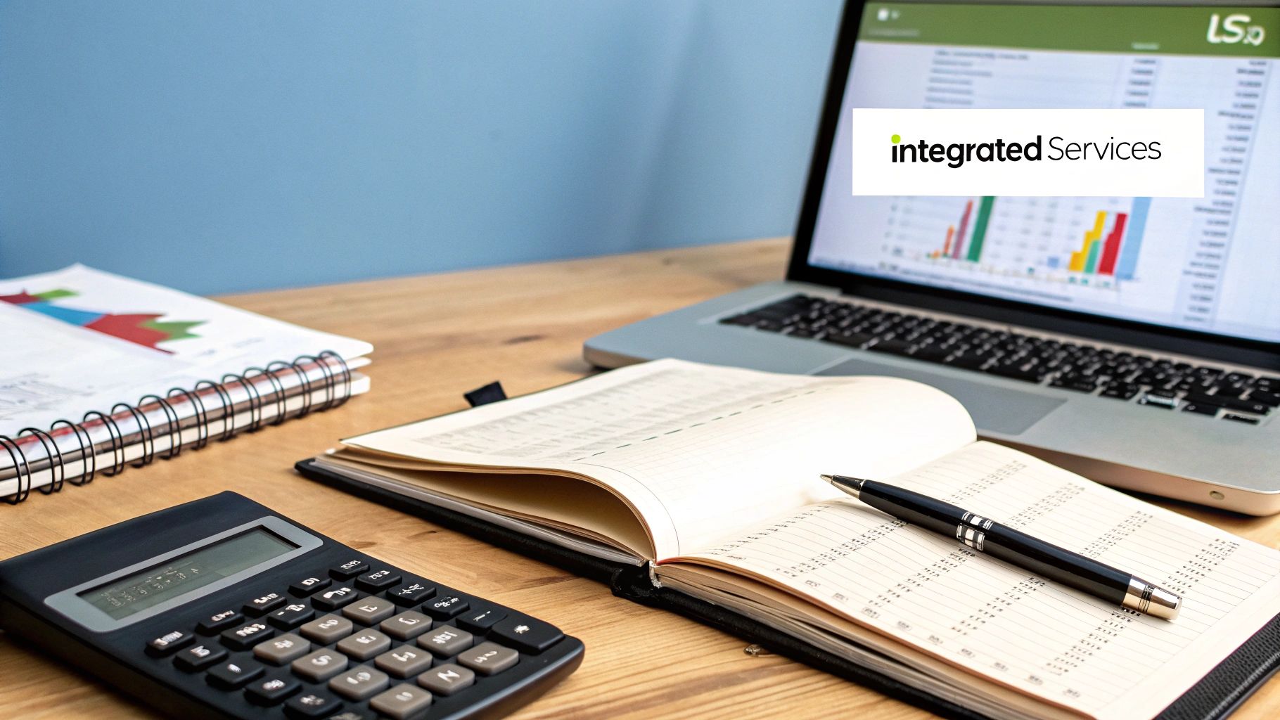 A team of financial professionals reviewing documents and charts in a modern UAE office