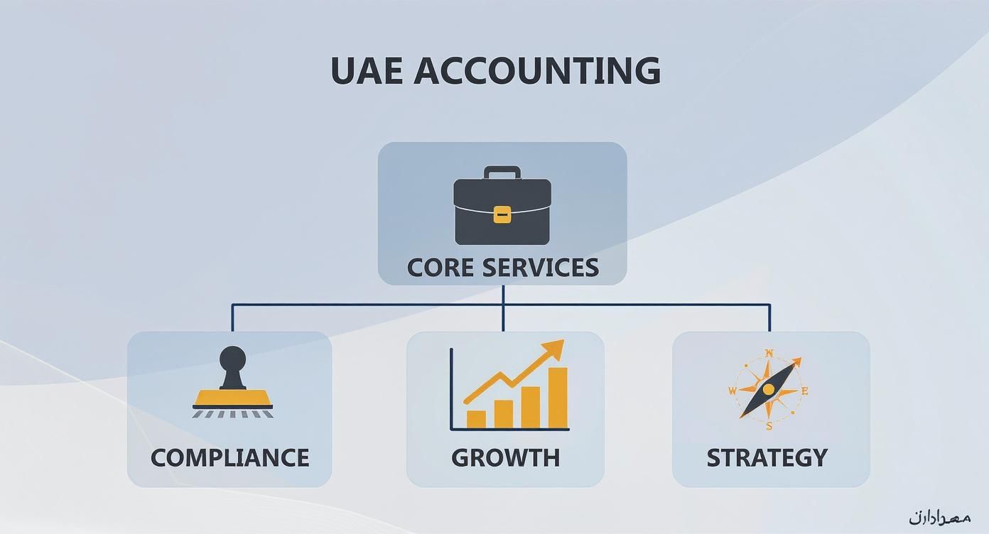 Infographic about Corporate accounting services Dubai