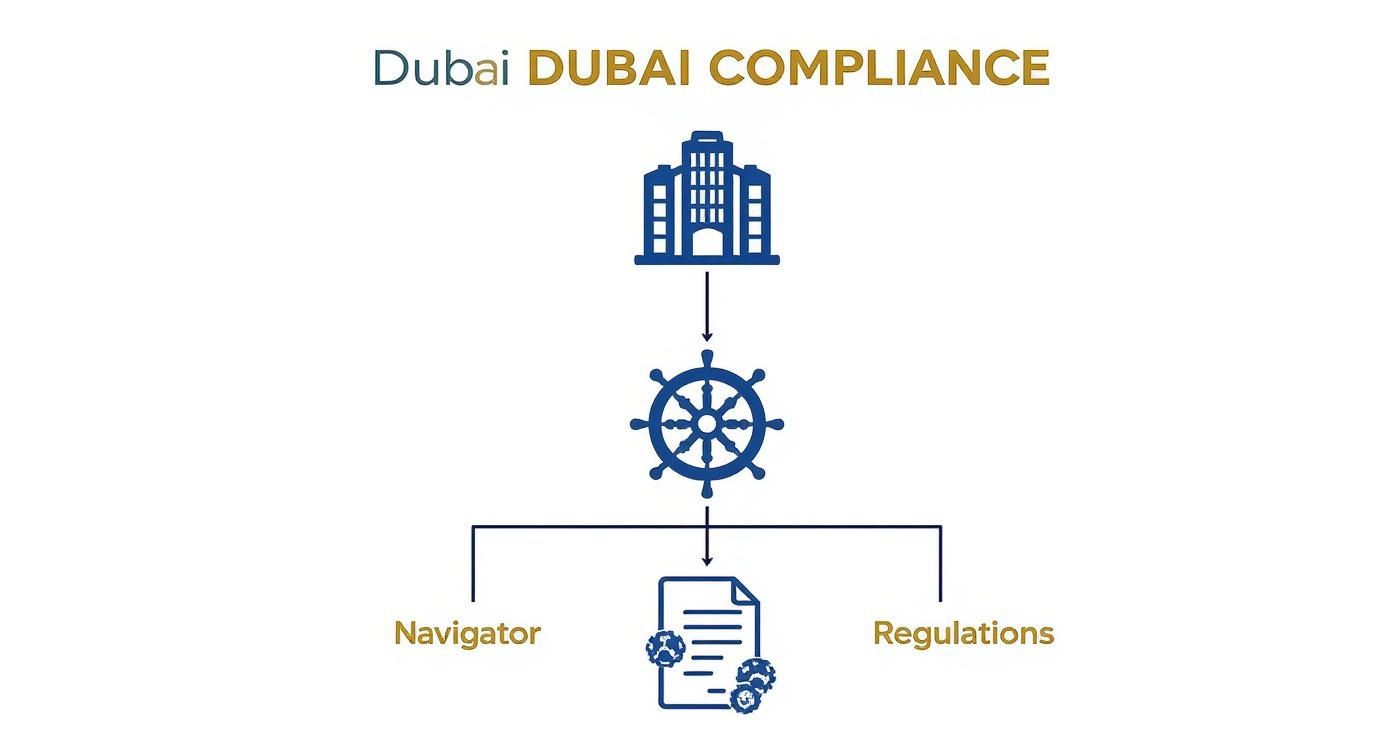 Infographic about Compliance accounting services Dubai