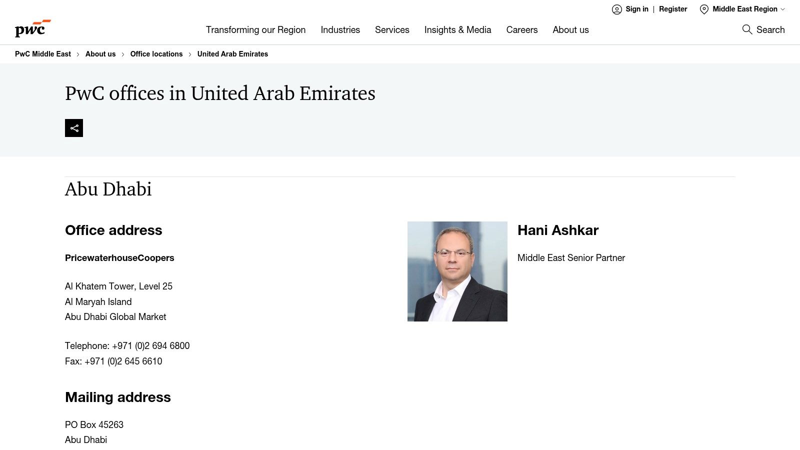 PwC Middle East – UAE