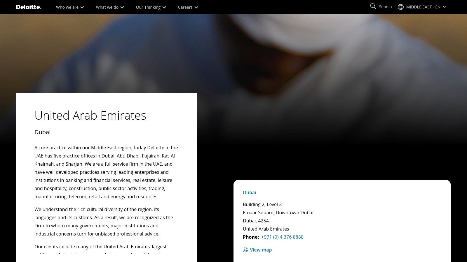 Deloitte Middle East – United Arab Emirates (Dubai)