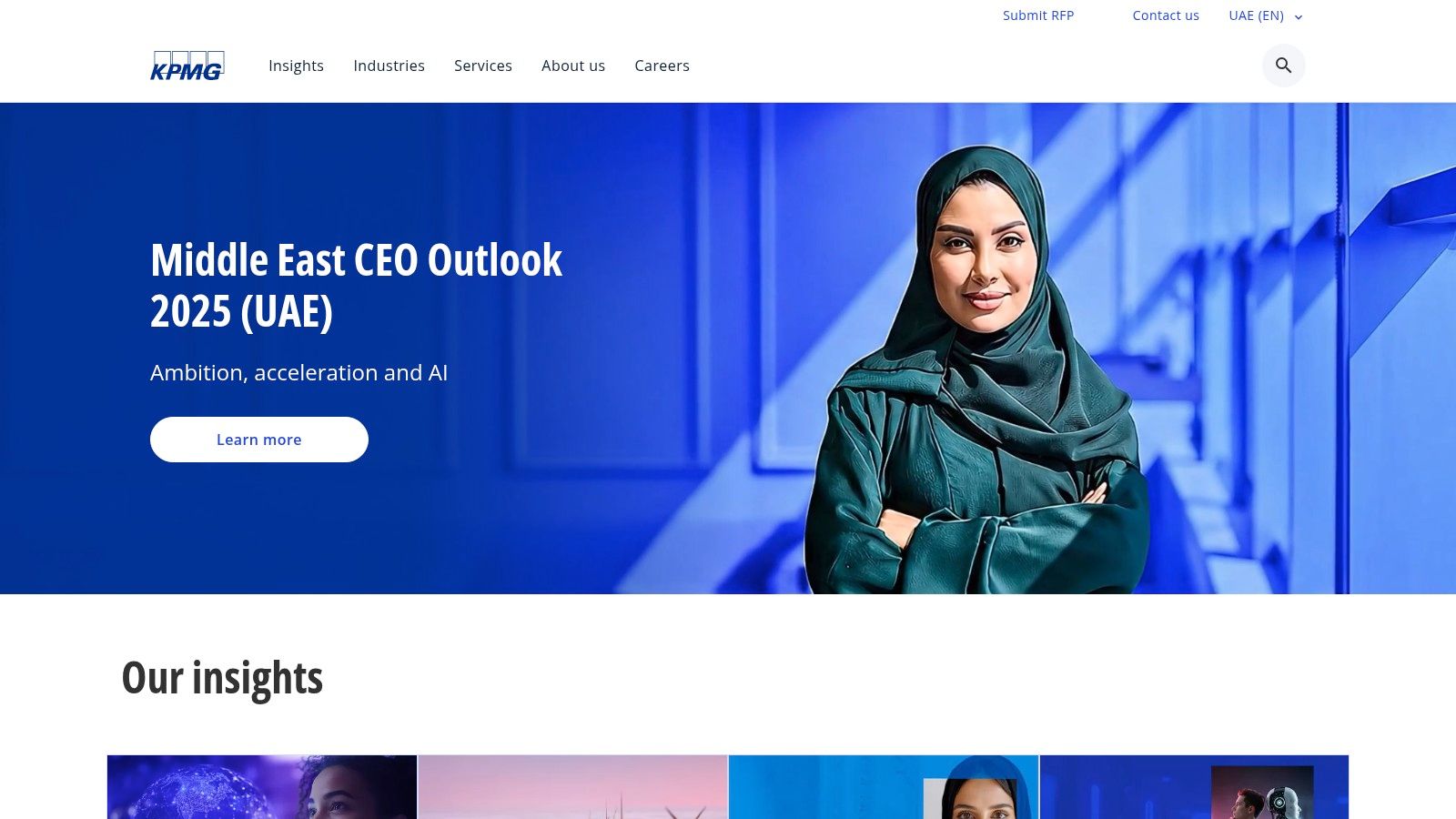 KPMG Lower Gulf's UAE Business Outlook on their website