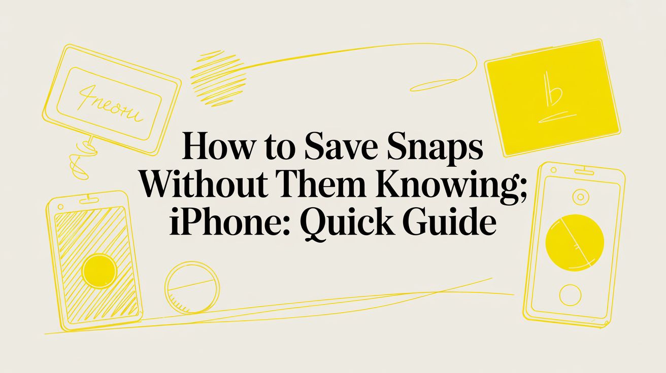 How to Save Snaps Without Them Knowing on iPhone: The Undetected Desktop Method