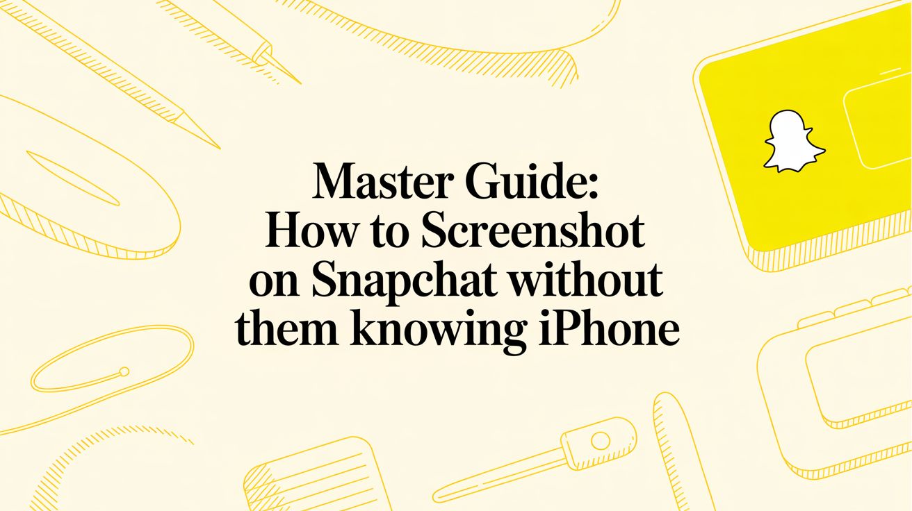 Master Guide: How to Screenshot on Snapchat Without Them Knowing on iPhone