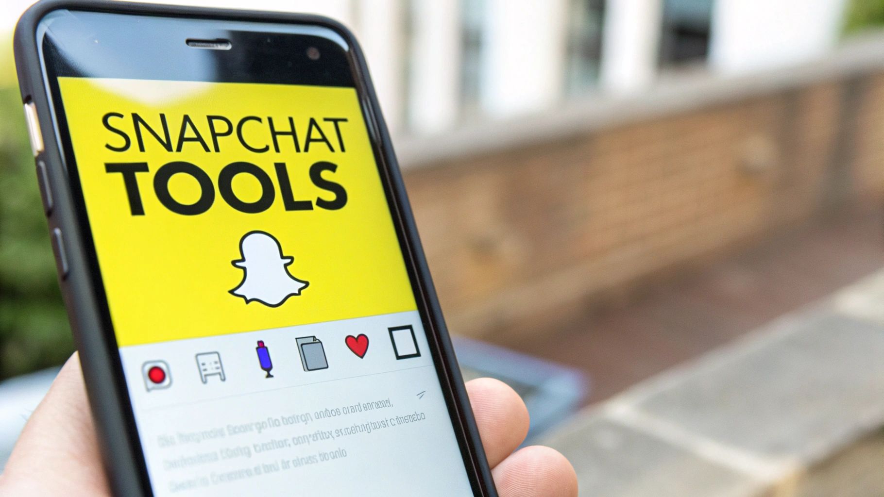 Snapchat's interface