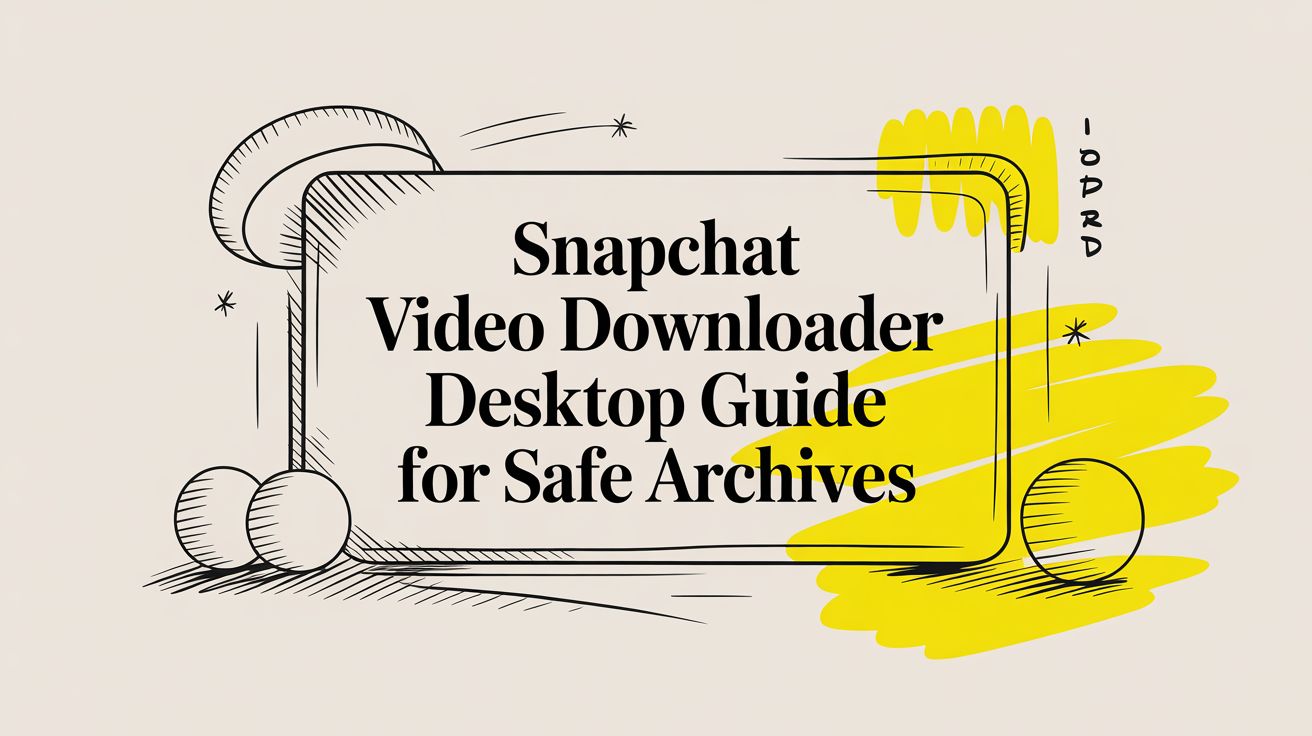 Smart Privacy Snapchat Video Downloader Desktop Guide for Safe Archives