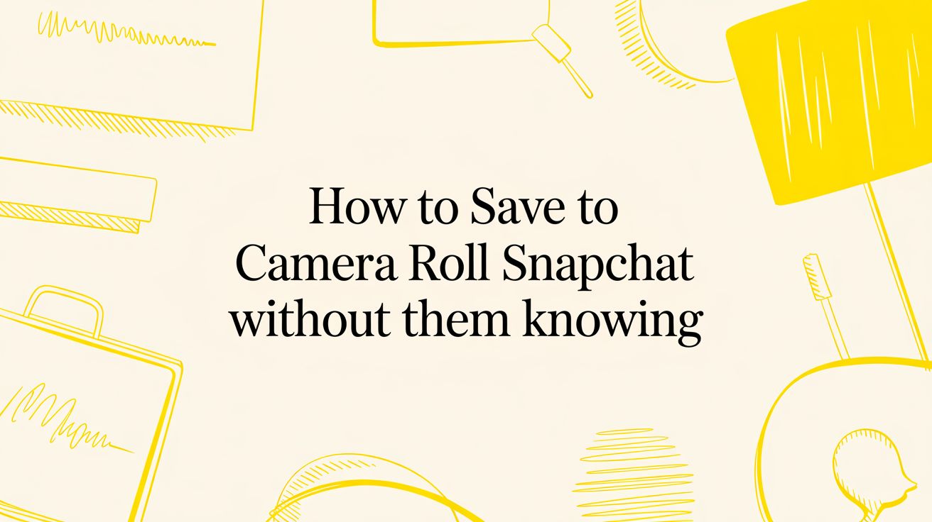 How to Save to Camera Roll Snapchat Without Them Knowing