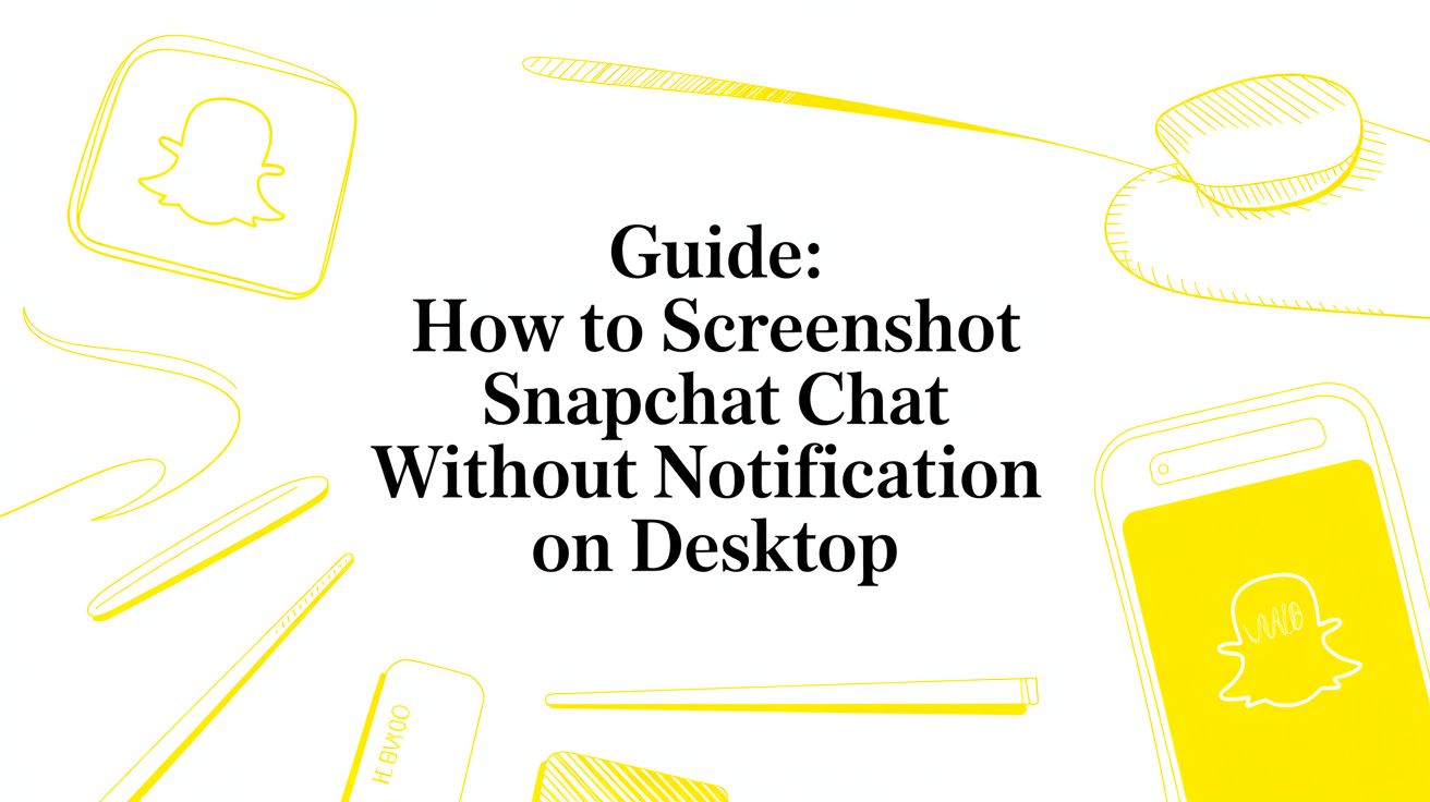 How to Screenshot a Snapchat Chat Without the Notification (The Desktop Method)