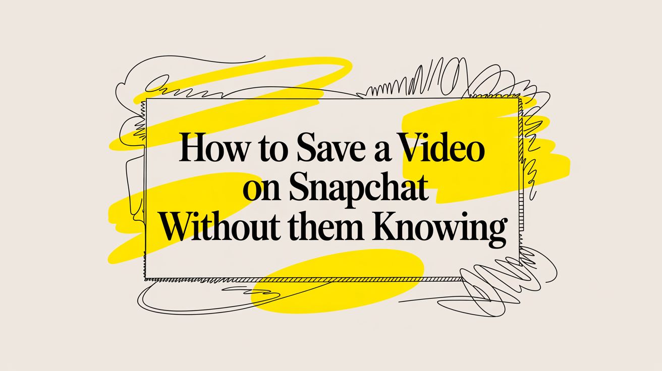 How to Save a Video on Snapchat Without Them Knowing