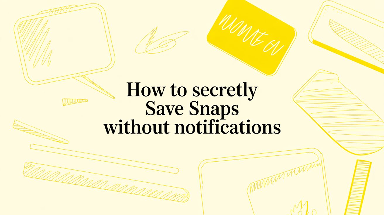 How to Secretly Save Snaps Without Anyone Knowing