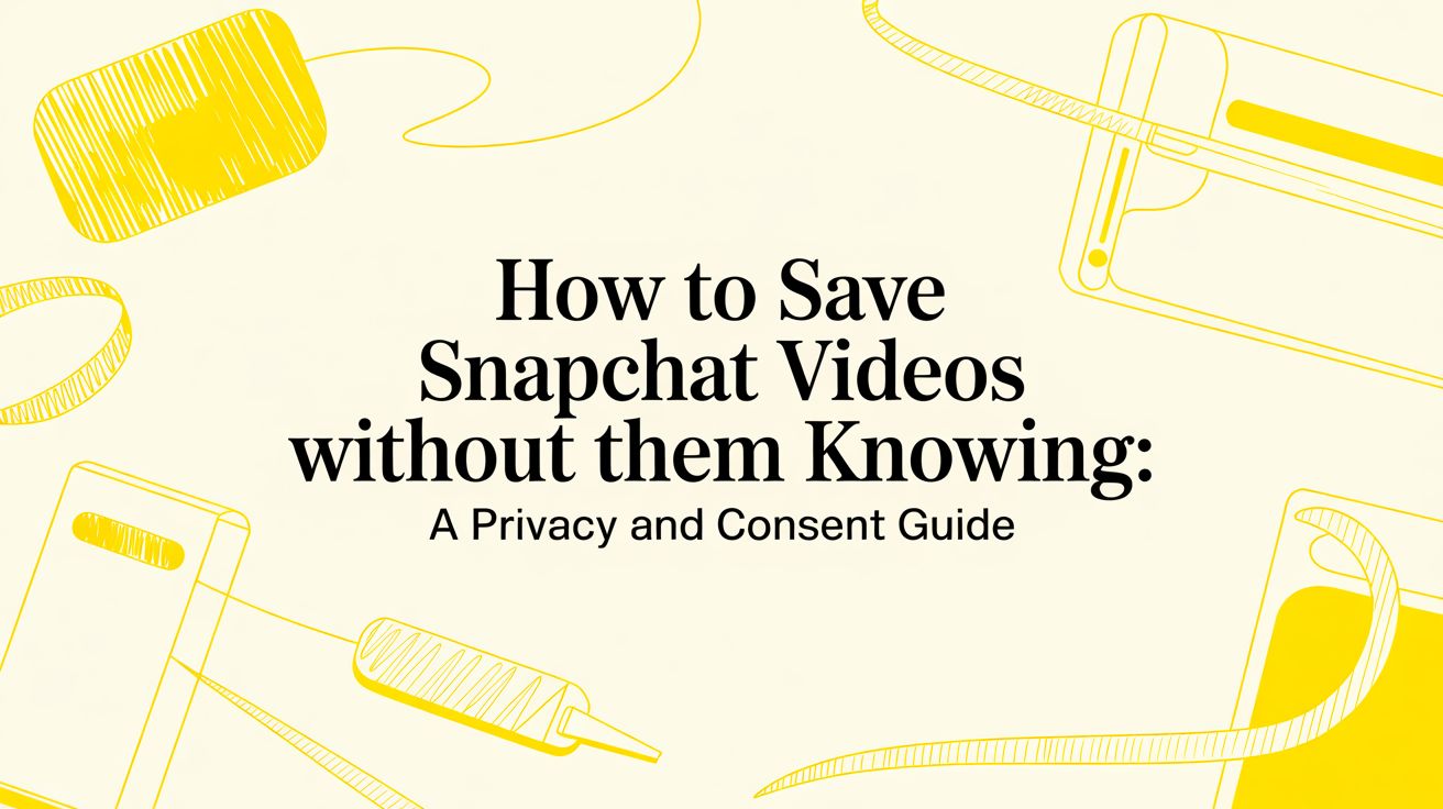 How to save Snapchat videos without them knowing: The Undetectable Desktop Method