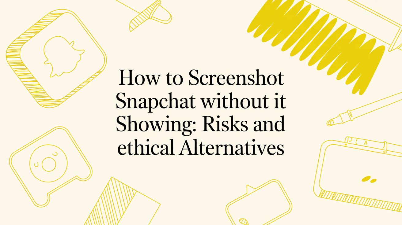 How to Screenshot Snapchat Without It Showing: A Guide to Smart Archiving