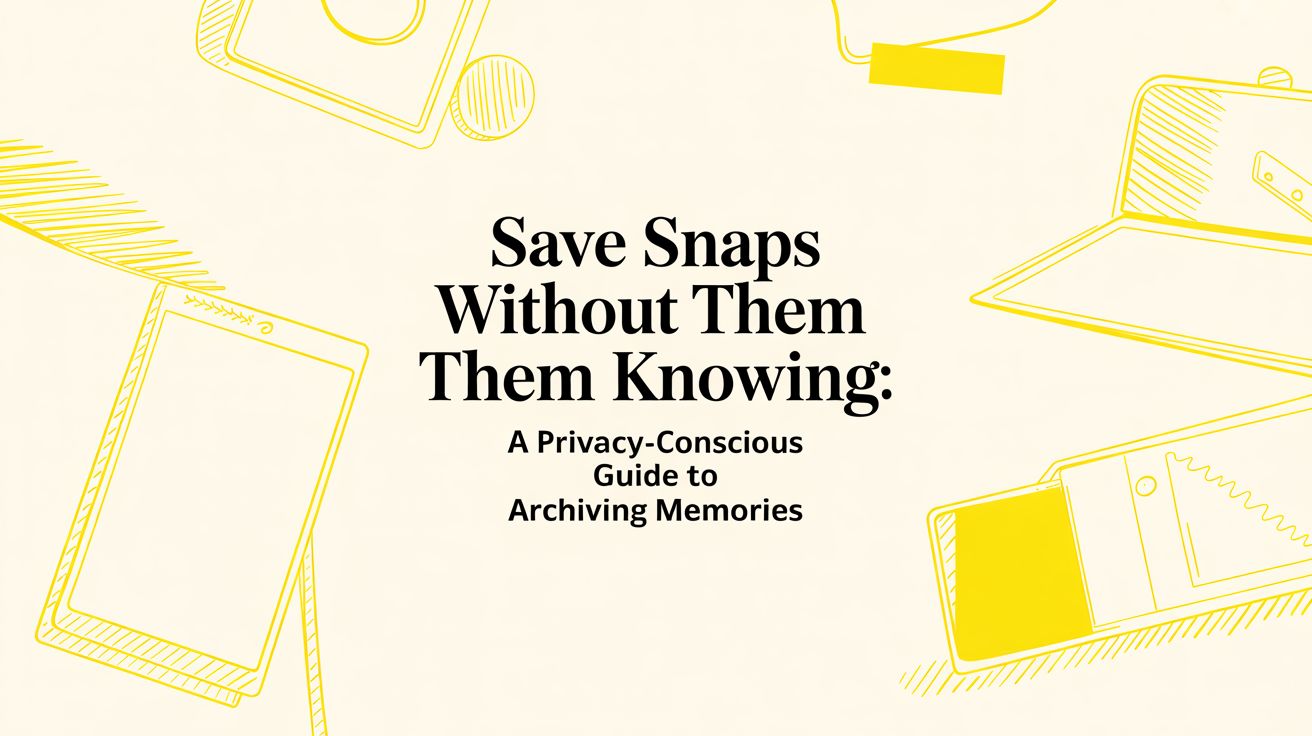 Save snaps without them knowing: The Smart Way to Archive Your Memories