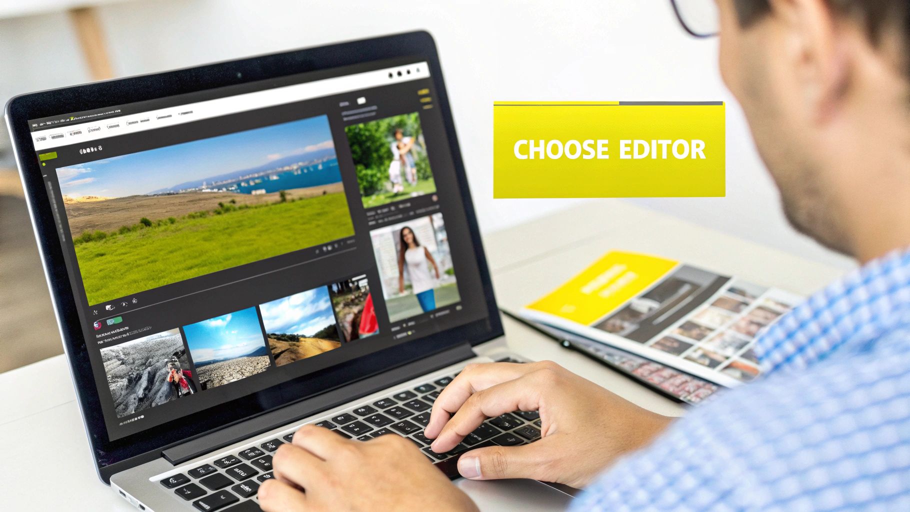A clean and approachable interface of Adobe's online photo editor