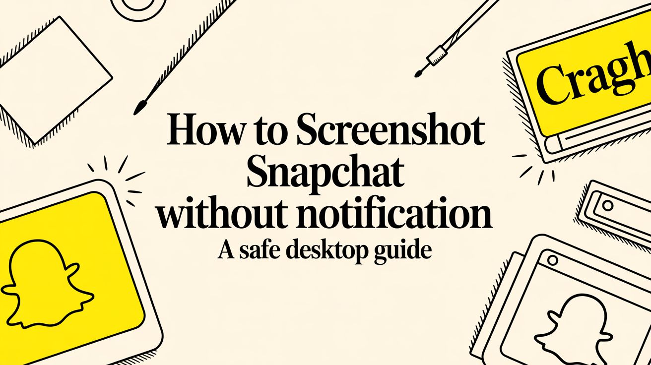 How to Screenshot Snapchat Without Notification: The Undetectable Desktop Guide