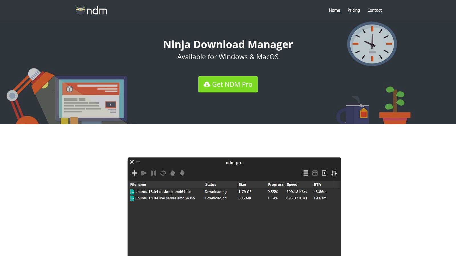 Ninja Download Manager (NDM)