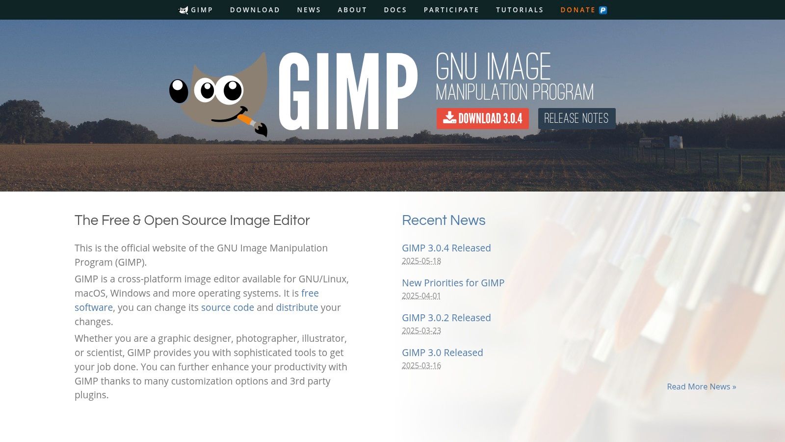 GIMP (GNU Image Manipulation Program)