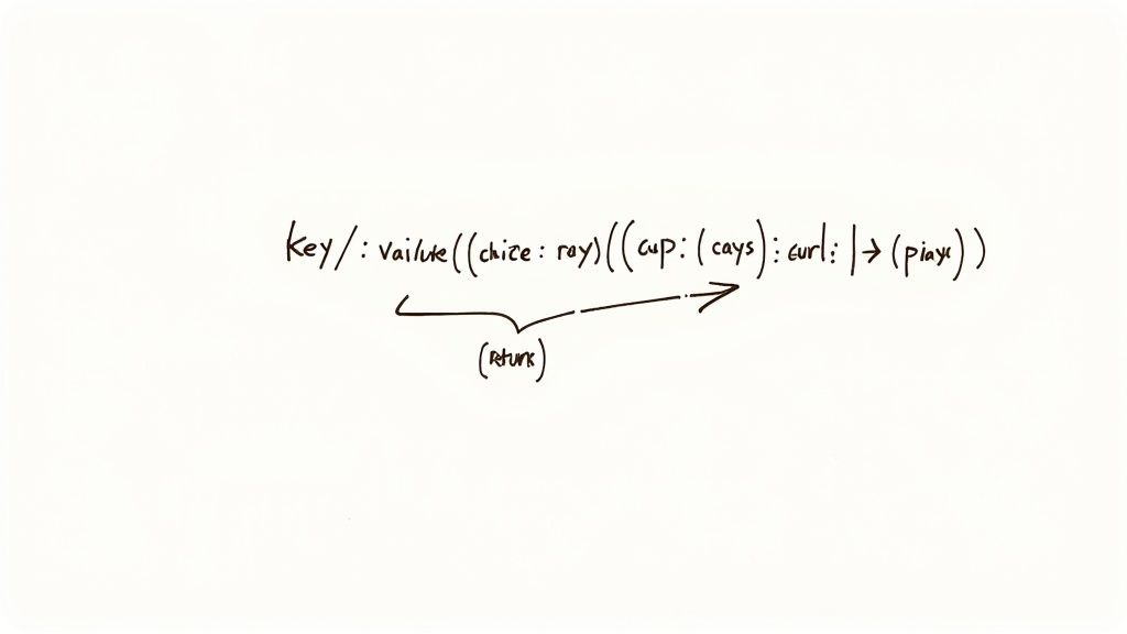 An abstract image representing the clean, organized nature of destructuring assignment.