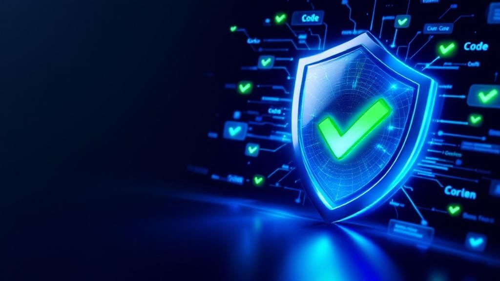 A perfectly organized server room with glowing lights, representing order and consistency.