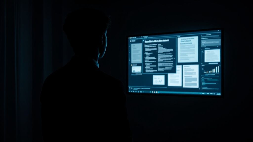 Illustrative image of people in a training session focusing on screen sharing security
