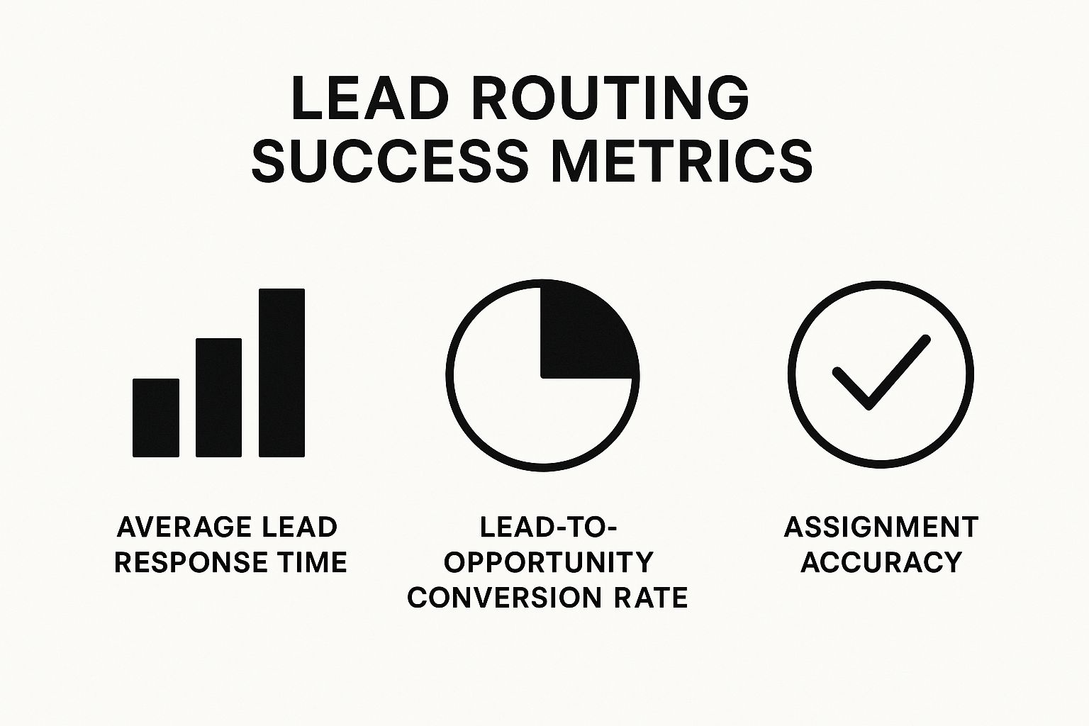 Infographic about lead routing in salesforce