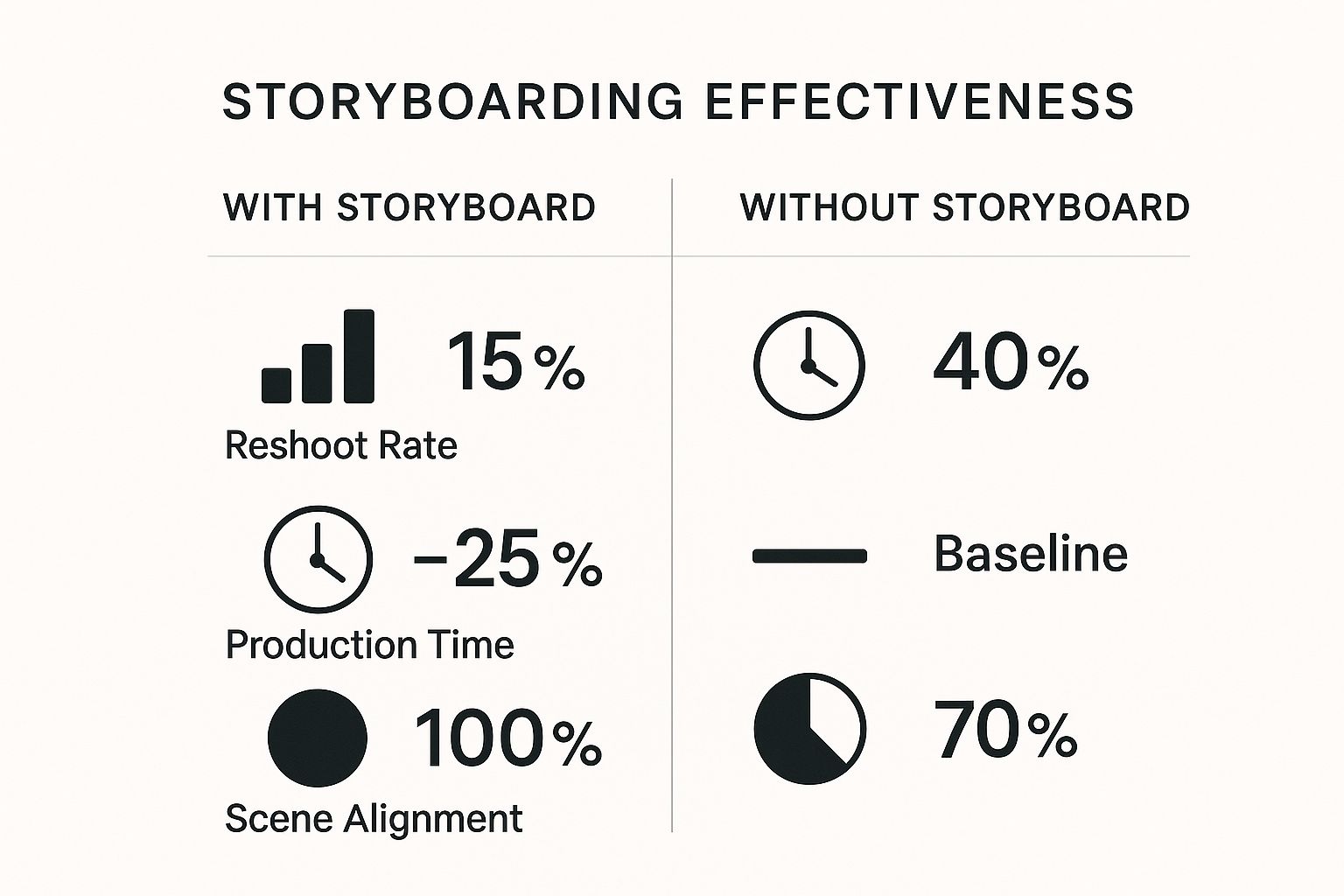 Infographic about producing a training video
