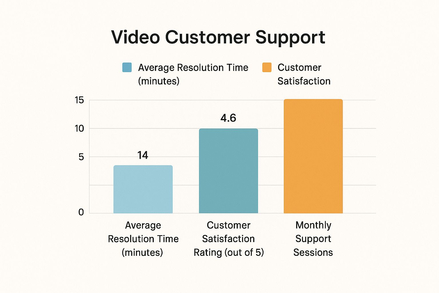 Infographic about video customer support