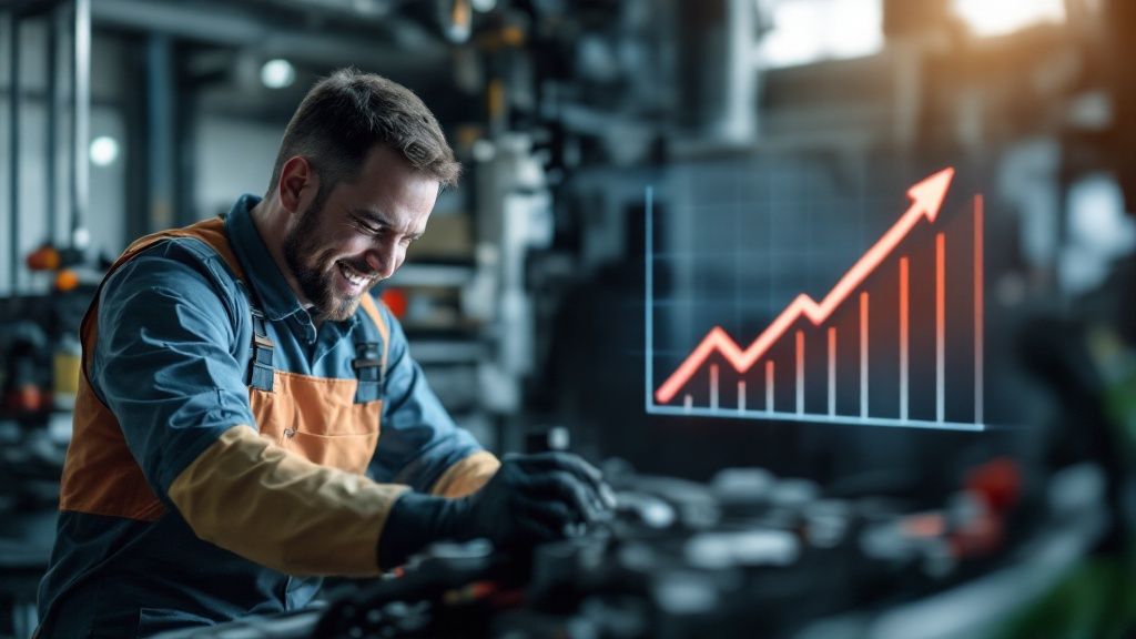 Person engaging in a remote visual support session, pointing at a screen