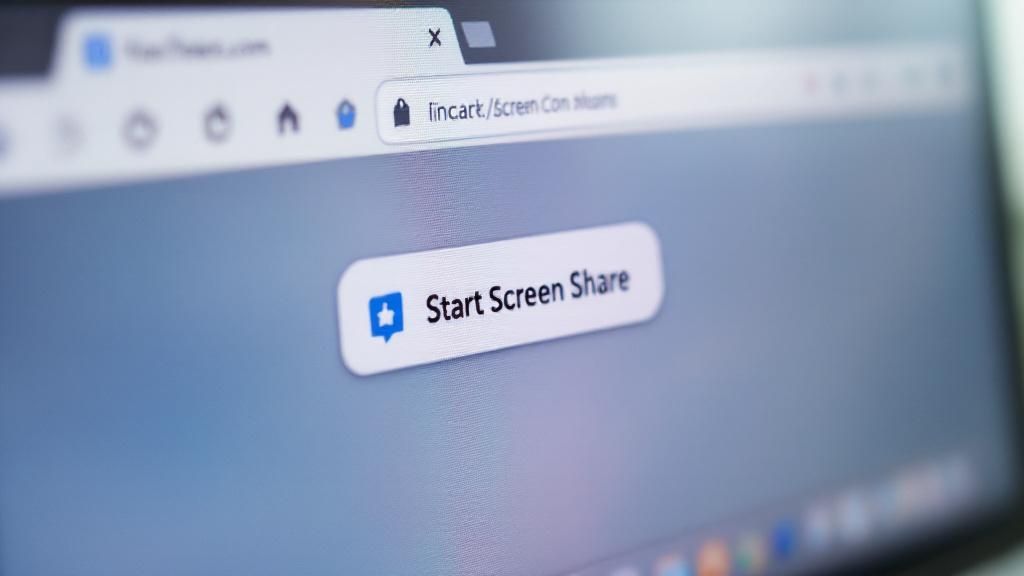 A person happily presenting on their laptop to a colleague, illustrating seamless collaboration.