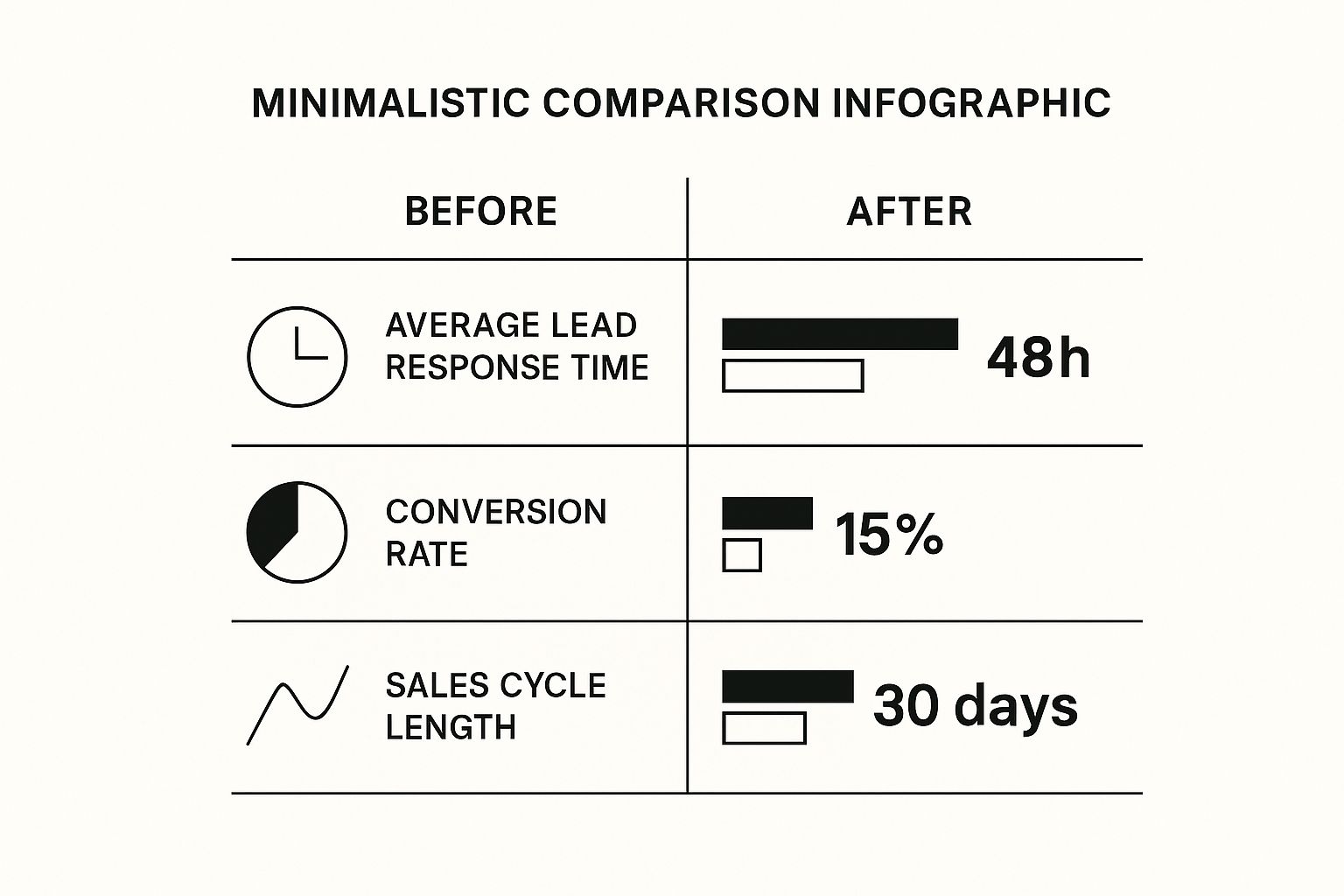 Infographic about streamline sales process