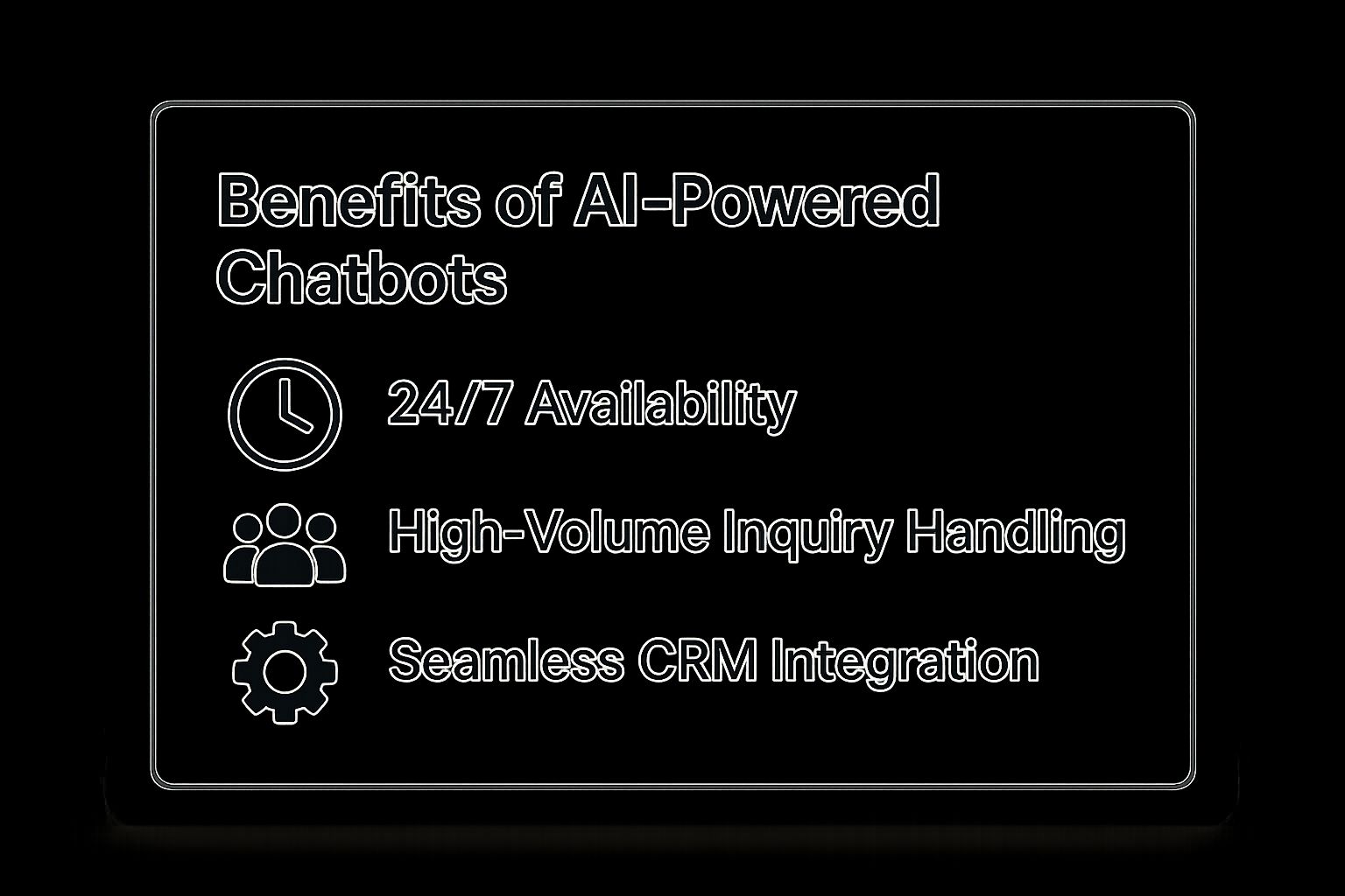 Infographic showing key data about AI-Powered Chatbots