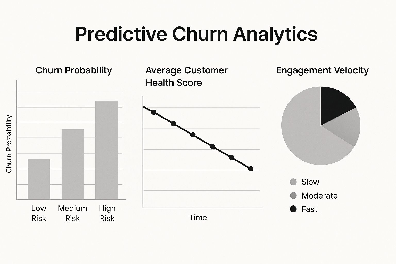 Infographic showing key data about Predictive Churn Analytics