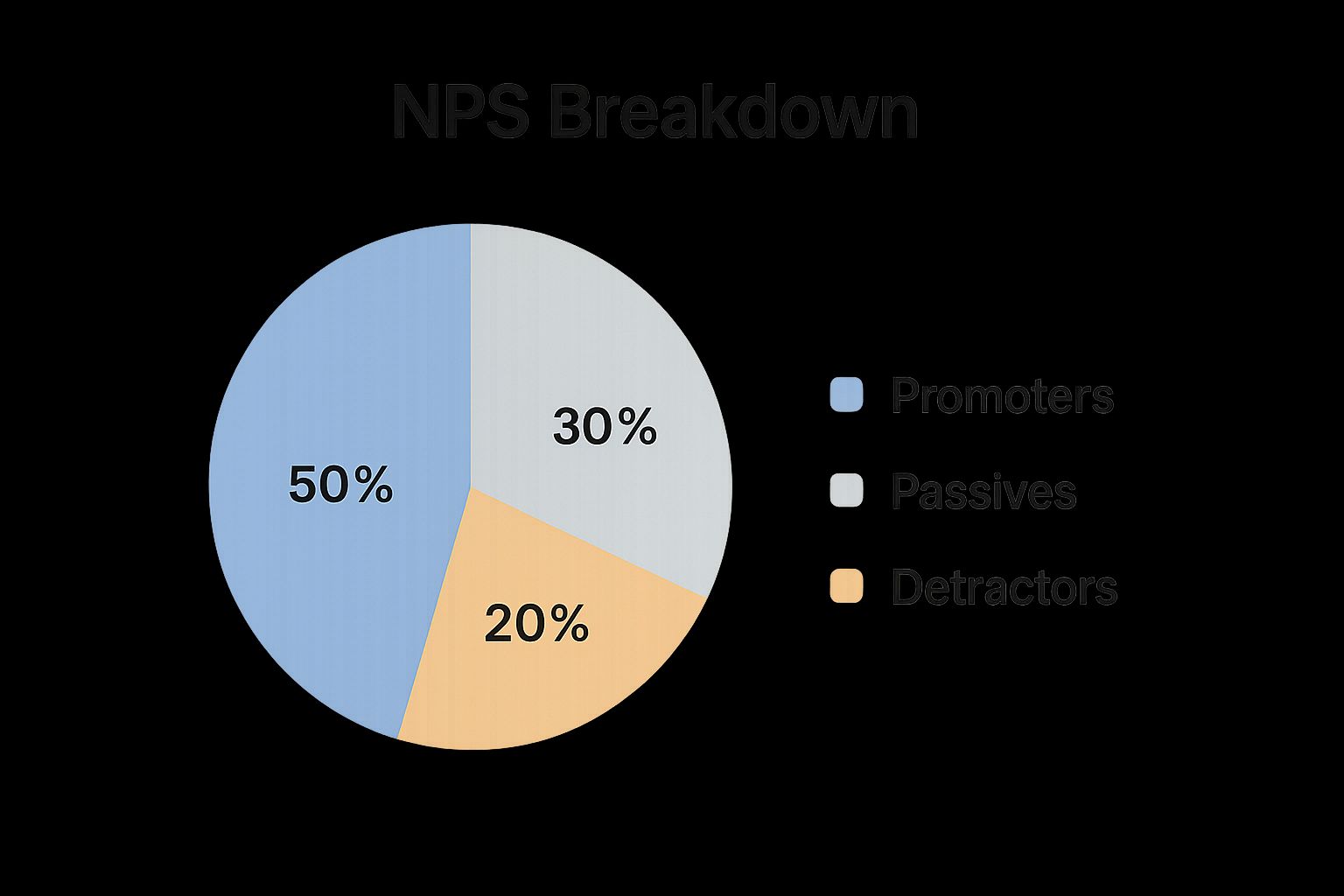 Infographic showing key data about Net Promoter Score (NPS)
