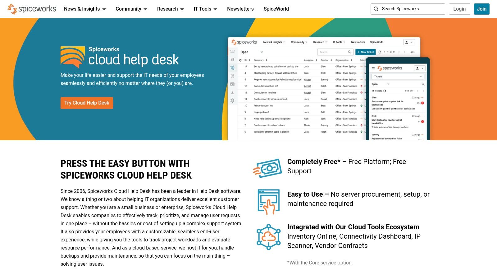 Spiceworks Help Desk
