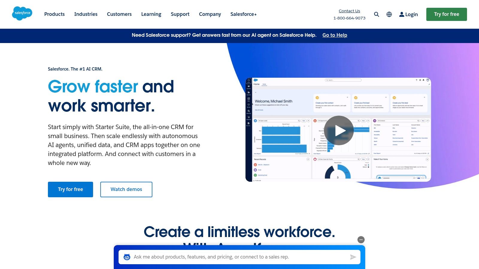 Salesforce Sales Dashboard Example