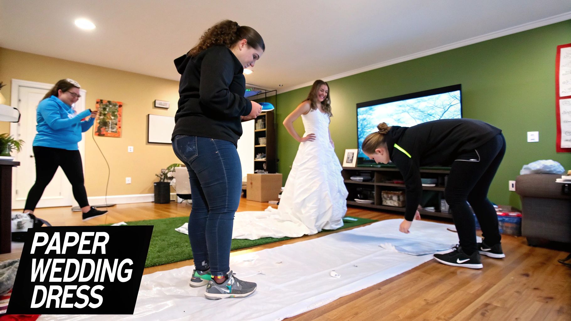 Toilet Paper Wedding Dress