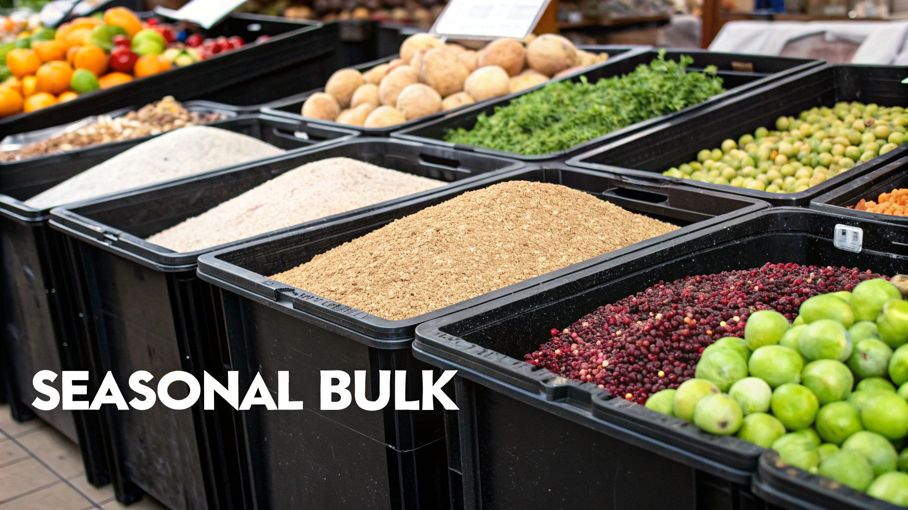 Shop Seasonal Produce and Buy in Bulk
