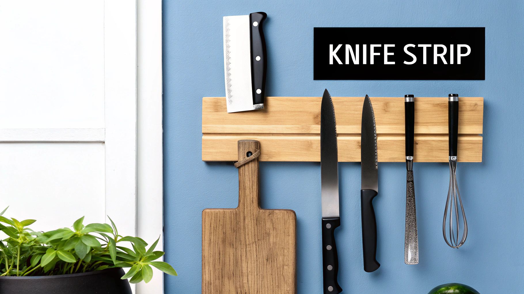 1. Magnetic Knife Strips: The Countertop Liberator