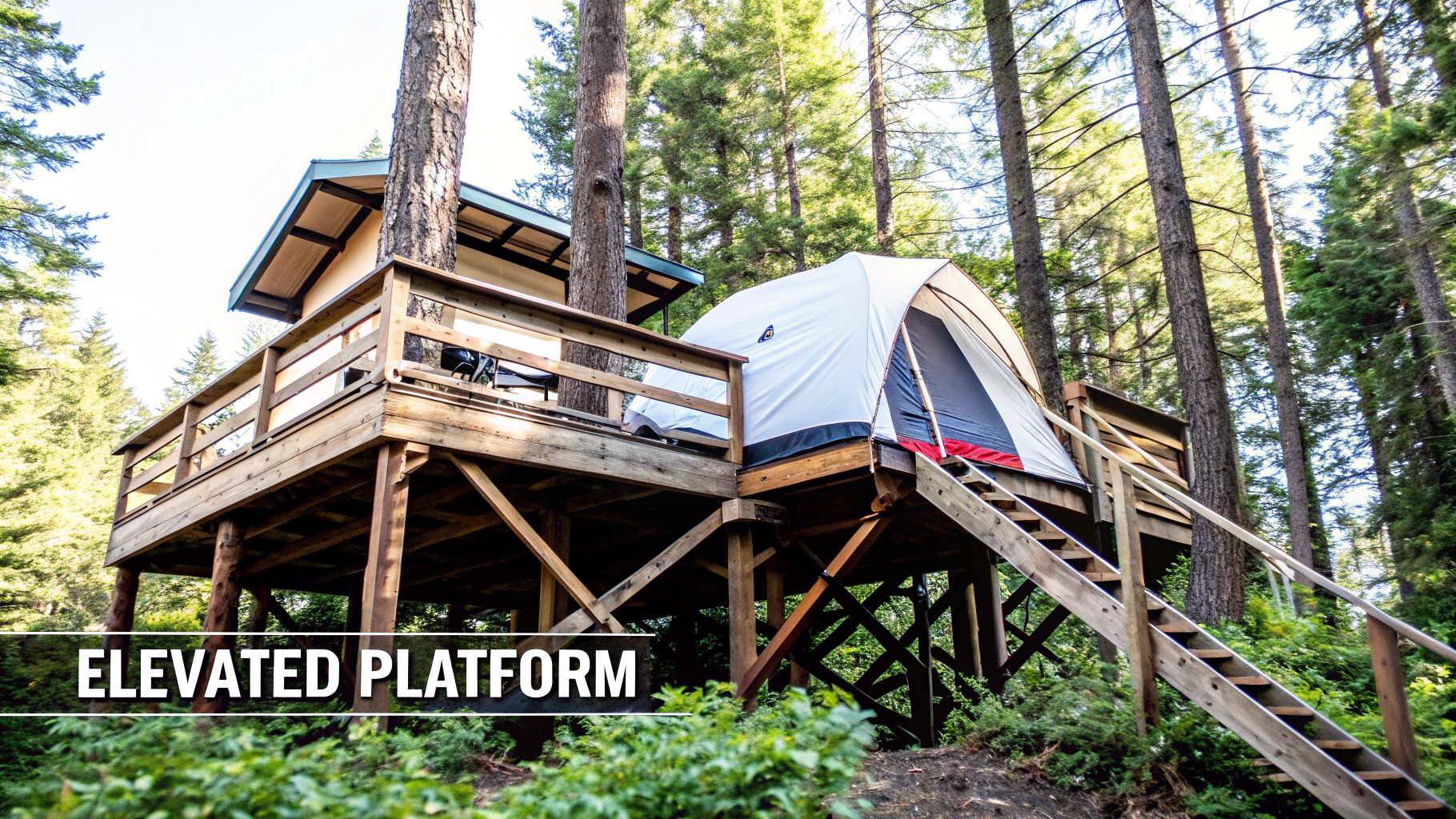 Elevated Camping Platform
