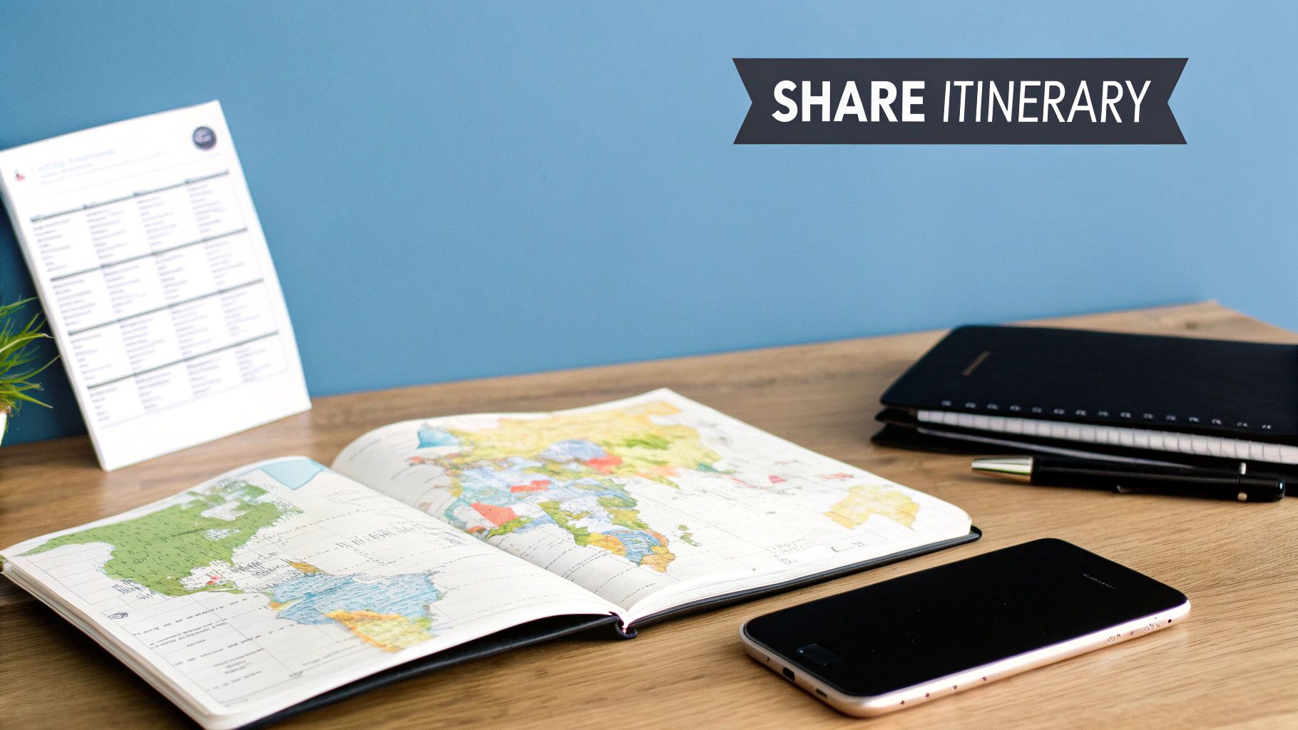 Research and Share Your Itinerary