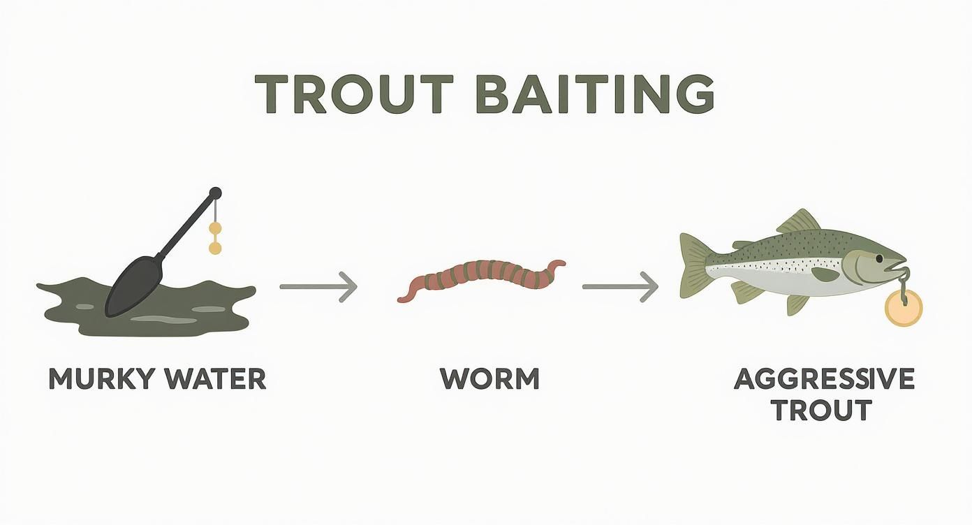 Infographic about best ways to catch trout