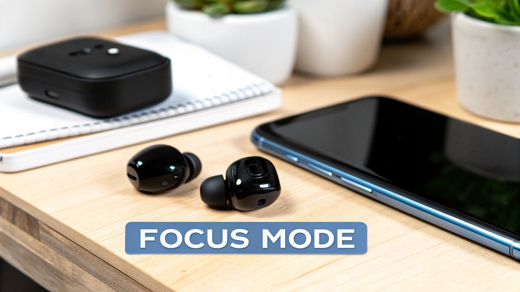 Wireless Earbuds with Active Noise Cancellation