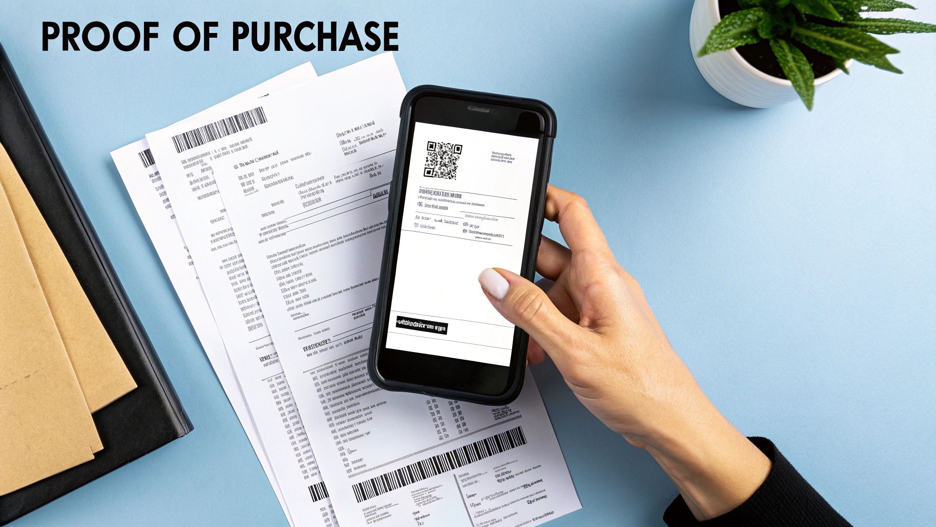 Include Purchase Receipts and Documentation