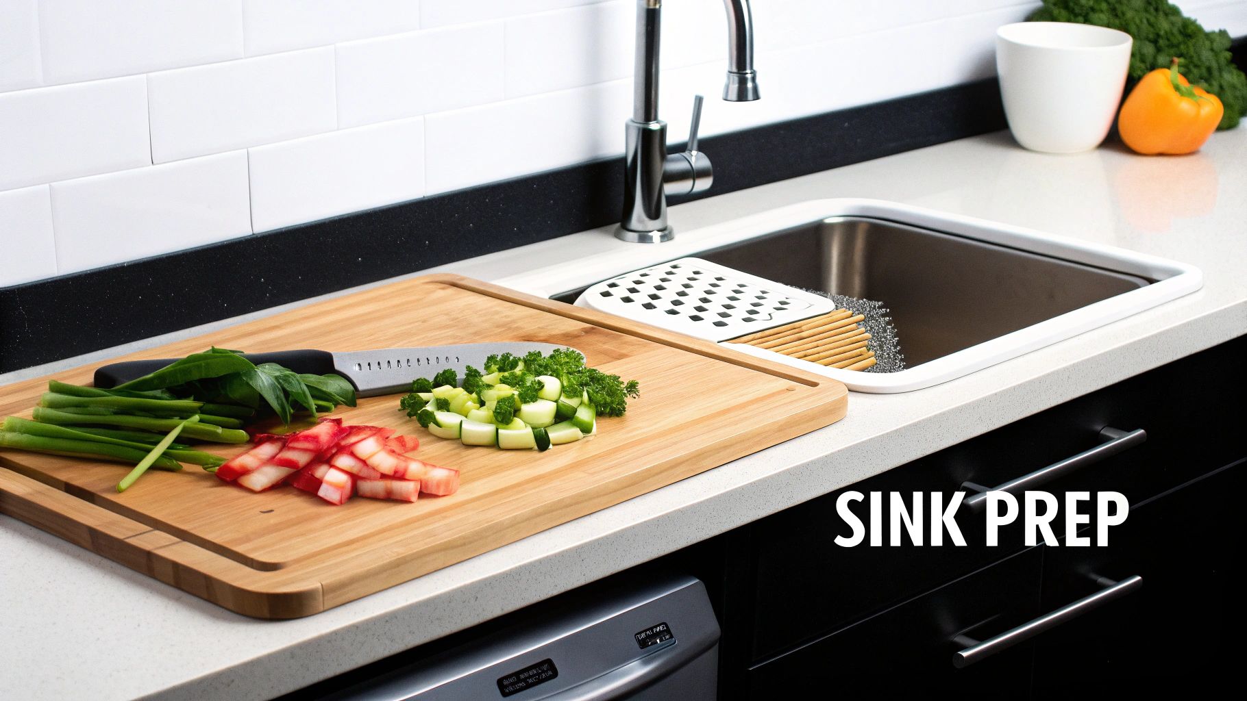 3. Over-the-Sink Cutting Boards: The Instant Countertop