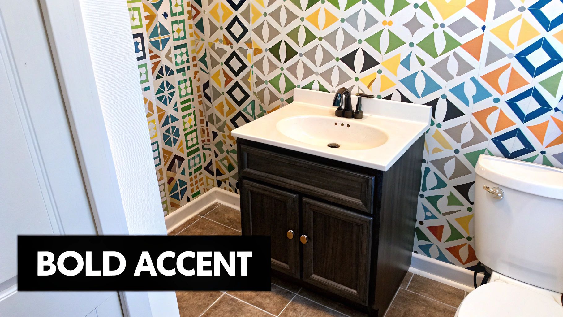 Peel-and-Stick Wallpaper Accent Wall