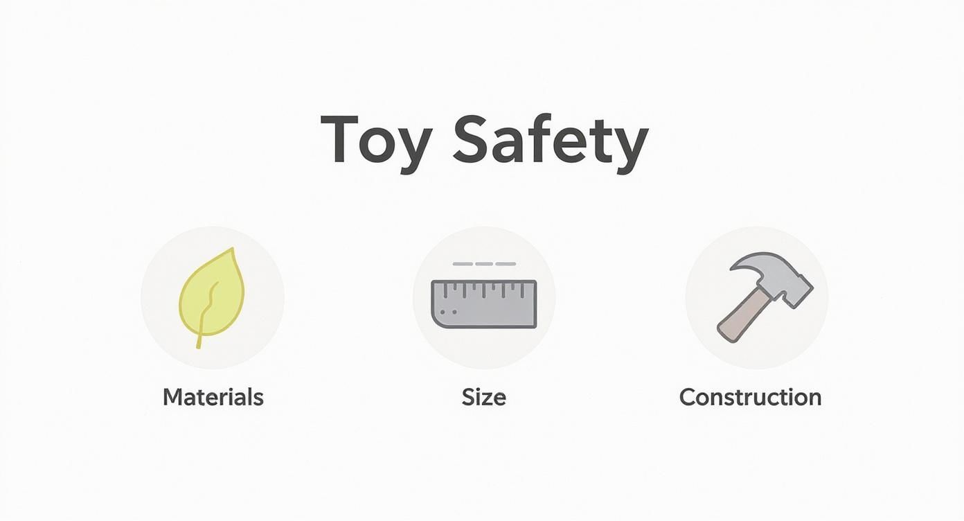 Infographic about toys for 6 month