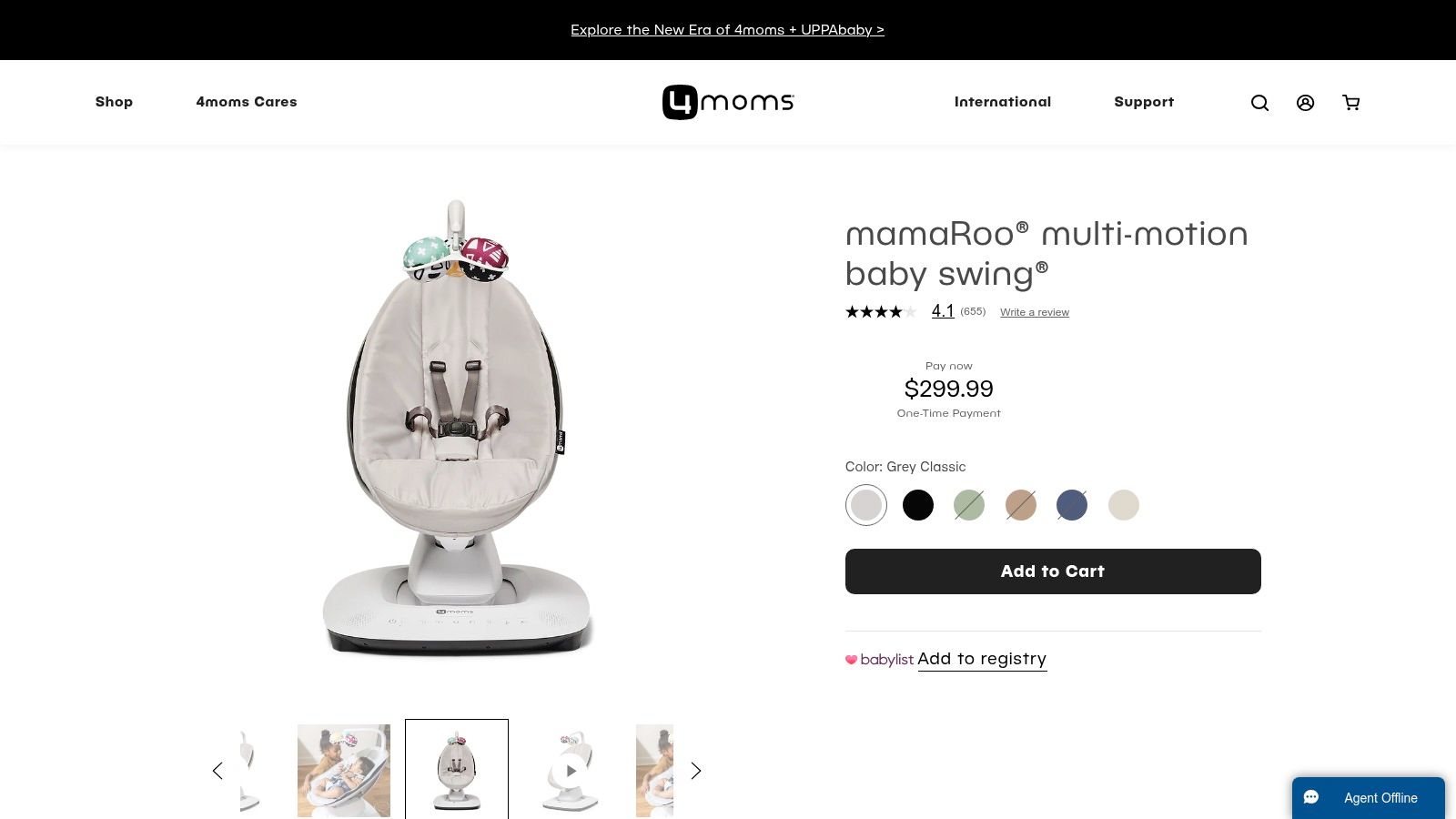 4moms mamaRoo 4 Baby Swing